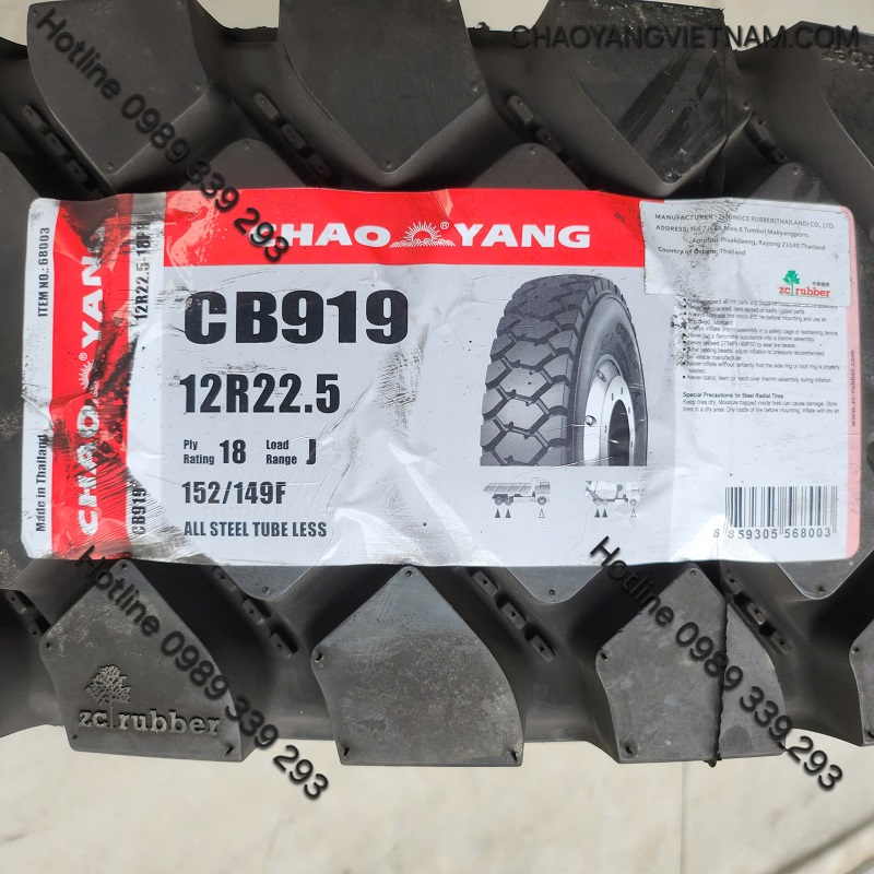 Chaoyang Thái Lan 12R22.5-18PR-CB919 thumbnail 5